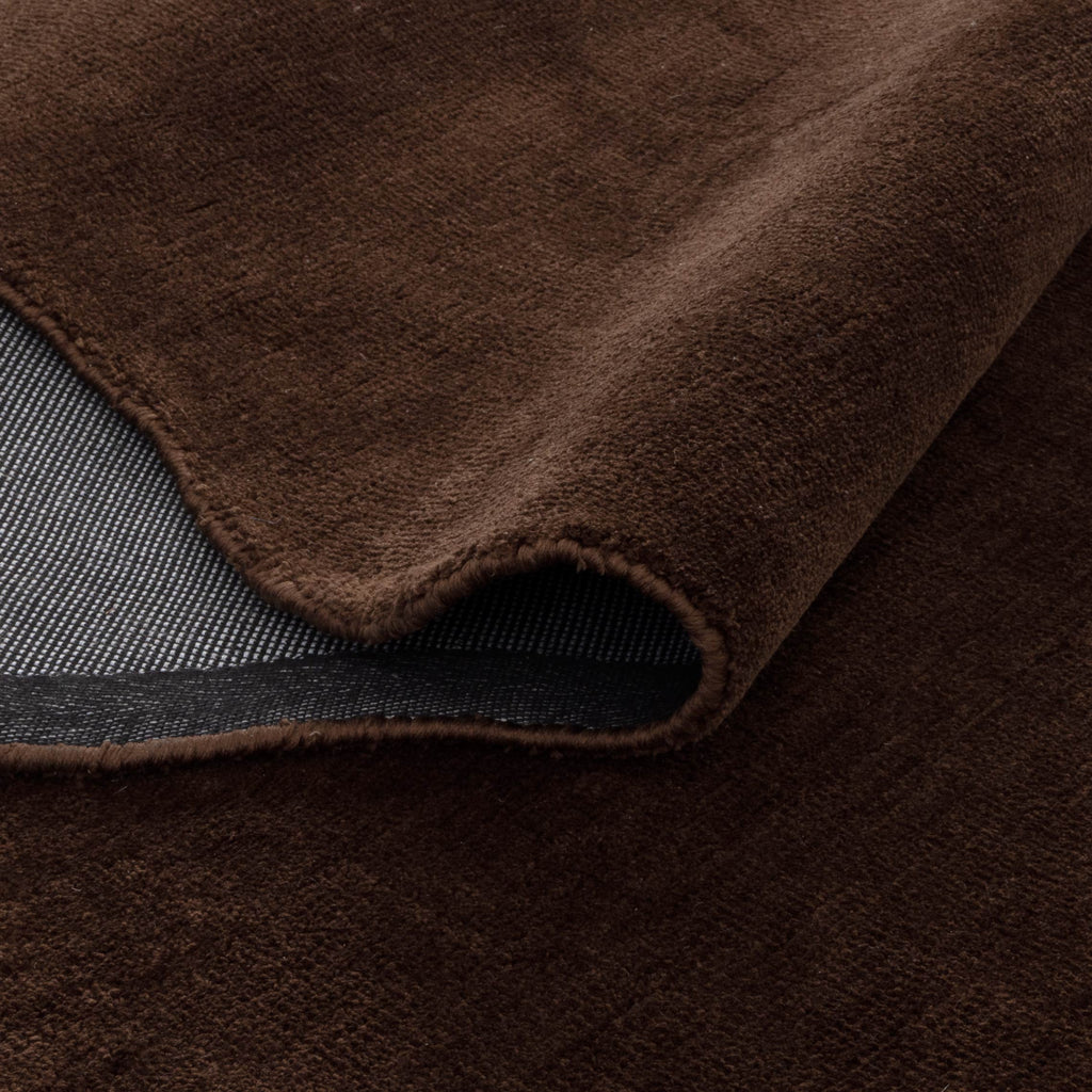 Ollie Scalloped Irregular Runner Chocolate