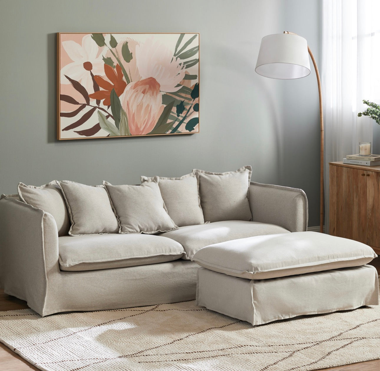 Temple & Webster Montauk Sofa & Ottoman
