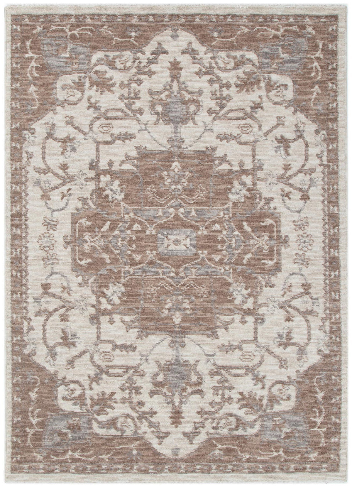 Horizon Ivory Beige Medallion Rug H114
