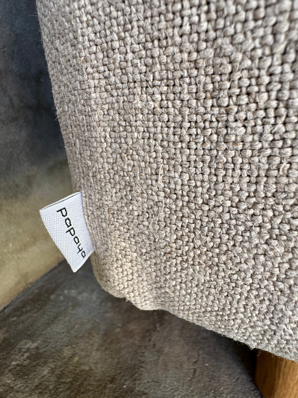 Papaya Lucas 3-Seater Sofa – Natural Beige Belgian Linen