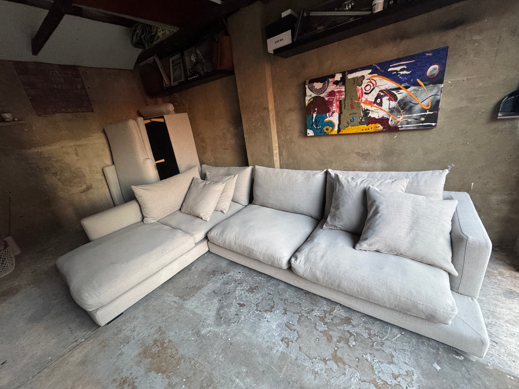 Long Beach Left Corner Sofa – Light Grey