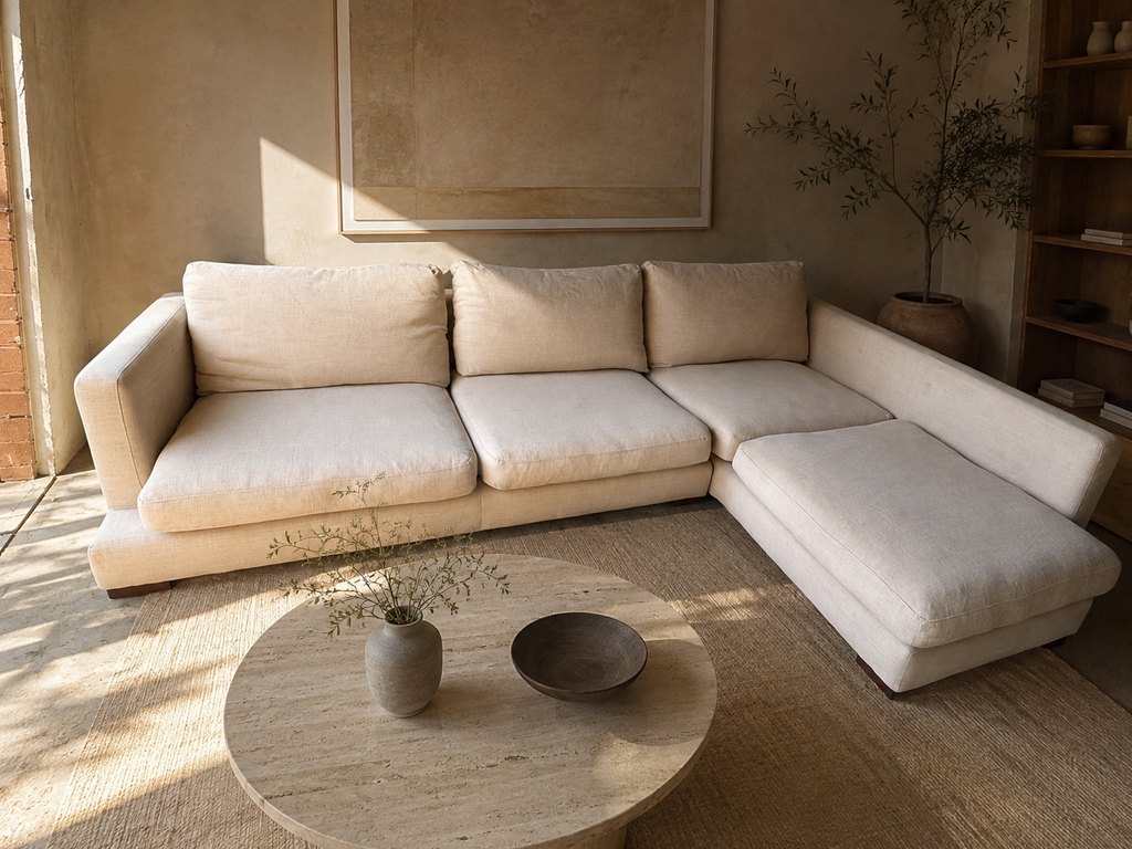 Freedom Long Island Modular Sofa with Chaise – Light Grey