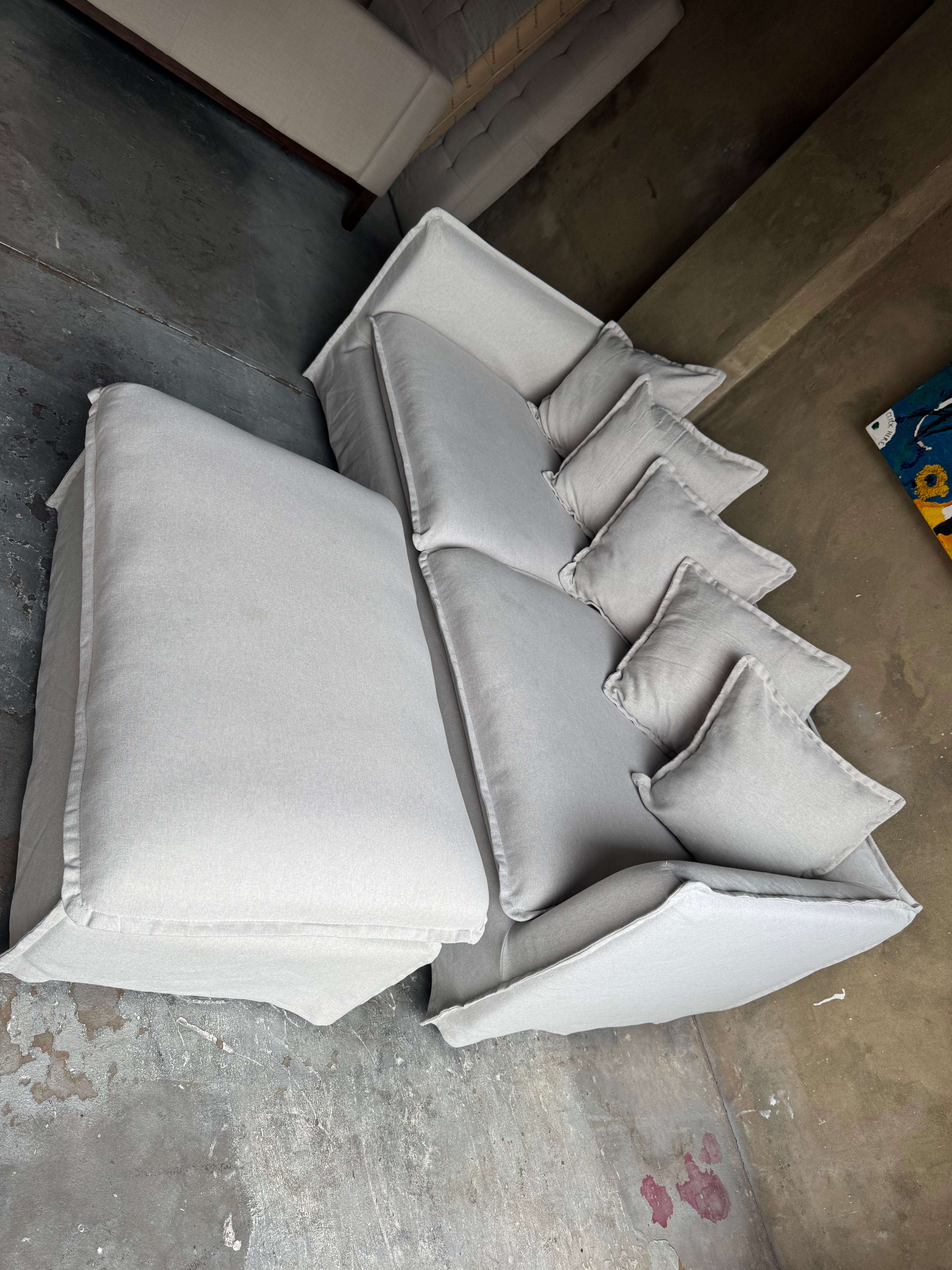 Temple & Webster Montauk Sofa & Ottoman