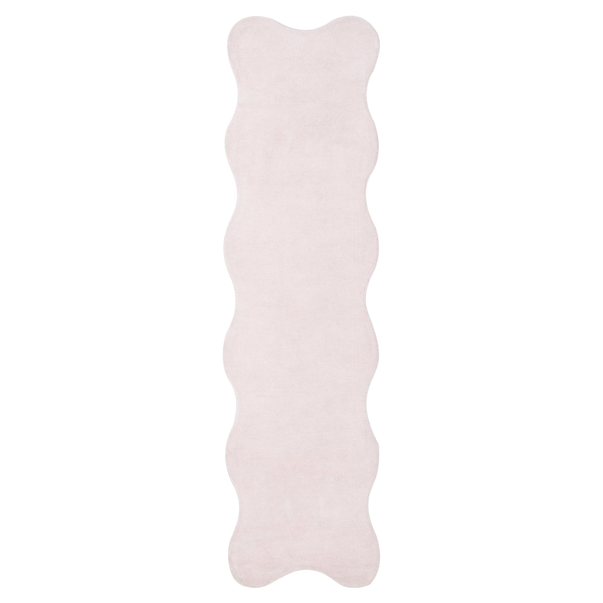 Ollie Scalloped Irregular Runner Pink