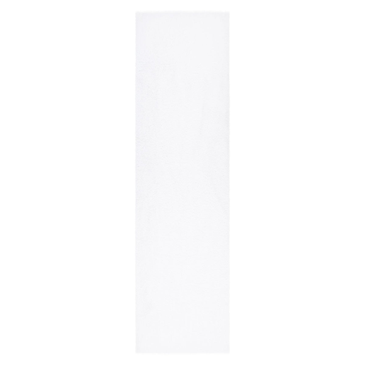 Lyla Machine Washable Shaggy White Runner