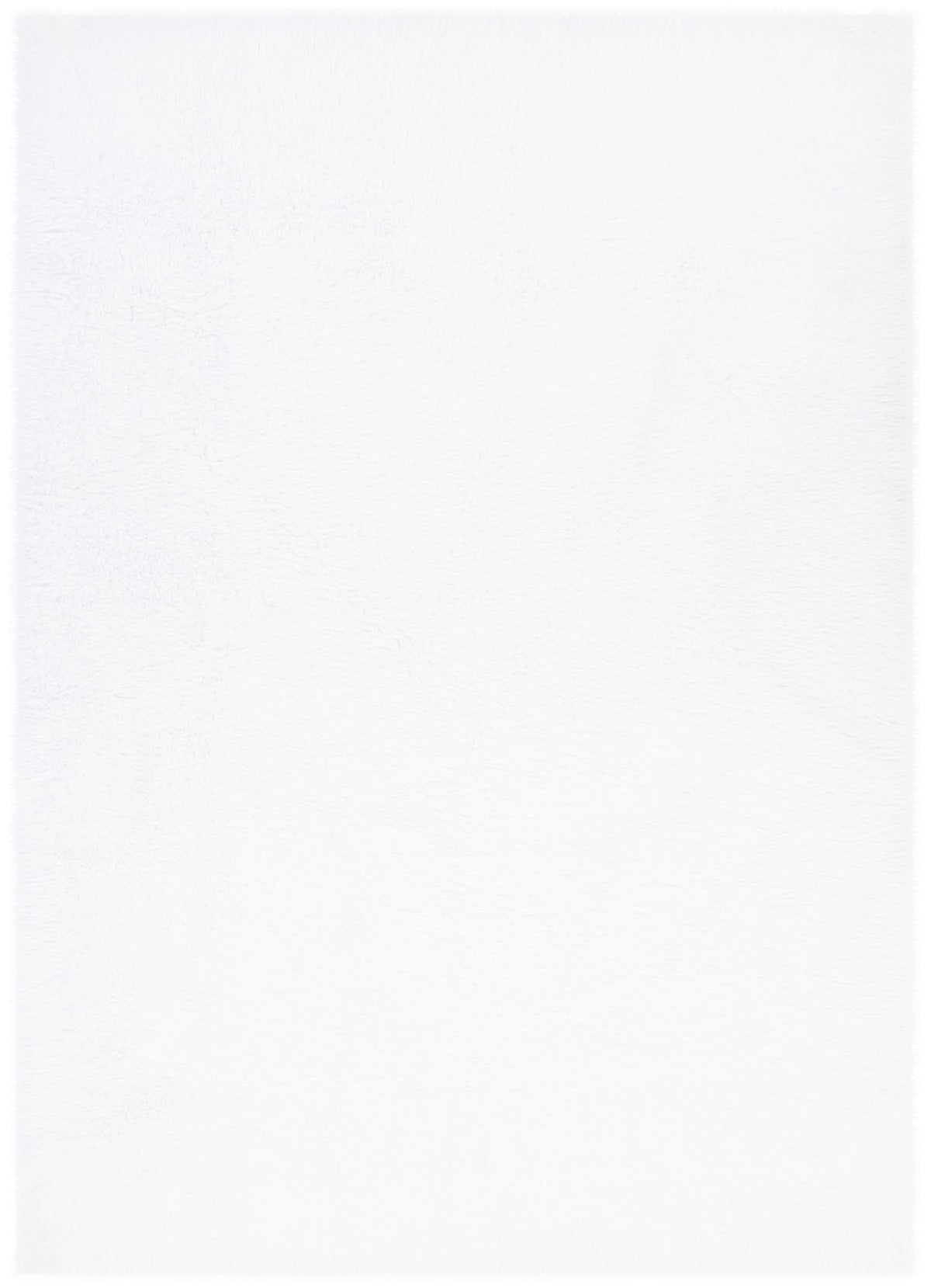 Lyla Machine Washable Shaggy White Rug
