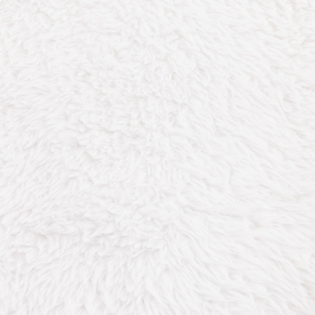 Lyla Machine Washable Shaggy White Rug