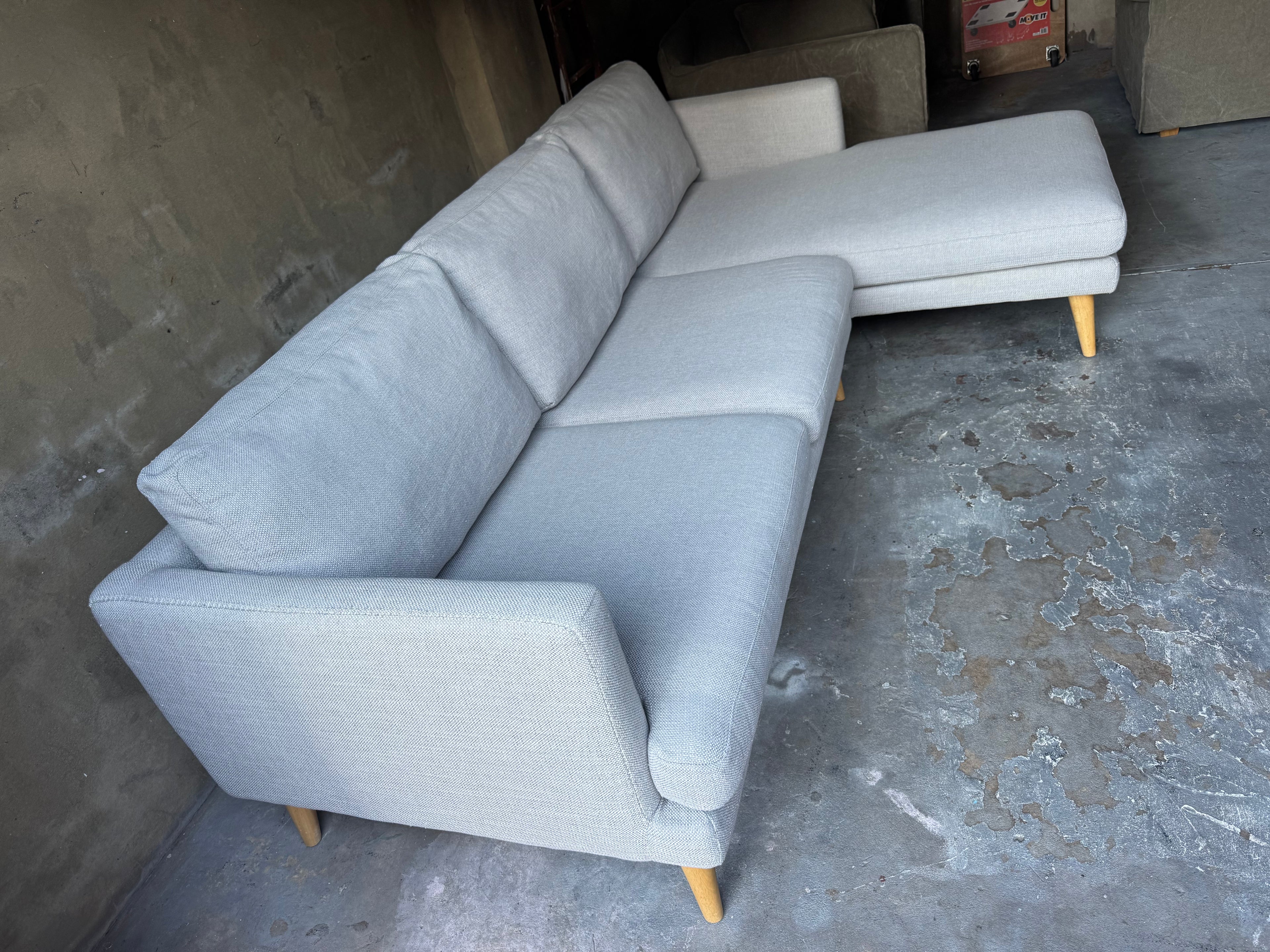 Castlery Tana L-Shaped Corner Modular Sofa – Light Grey