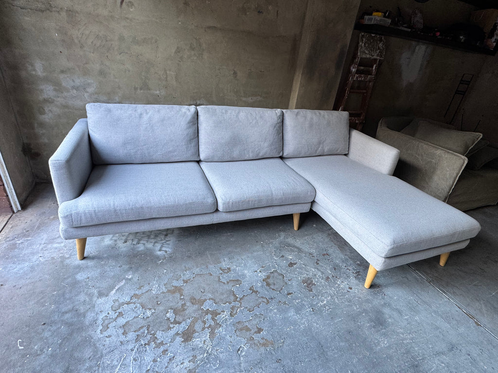 Castlery Tana L-Shaped Corner Modular Sofa – Light Grey