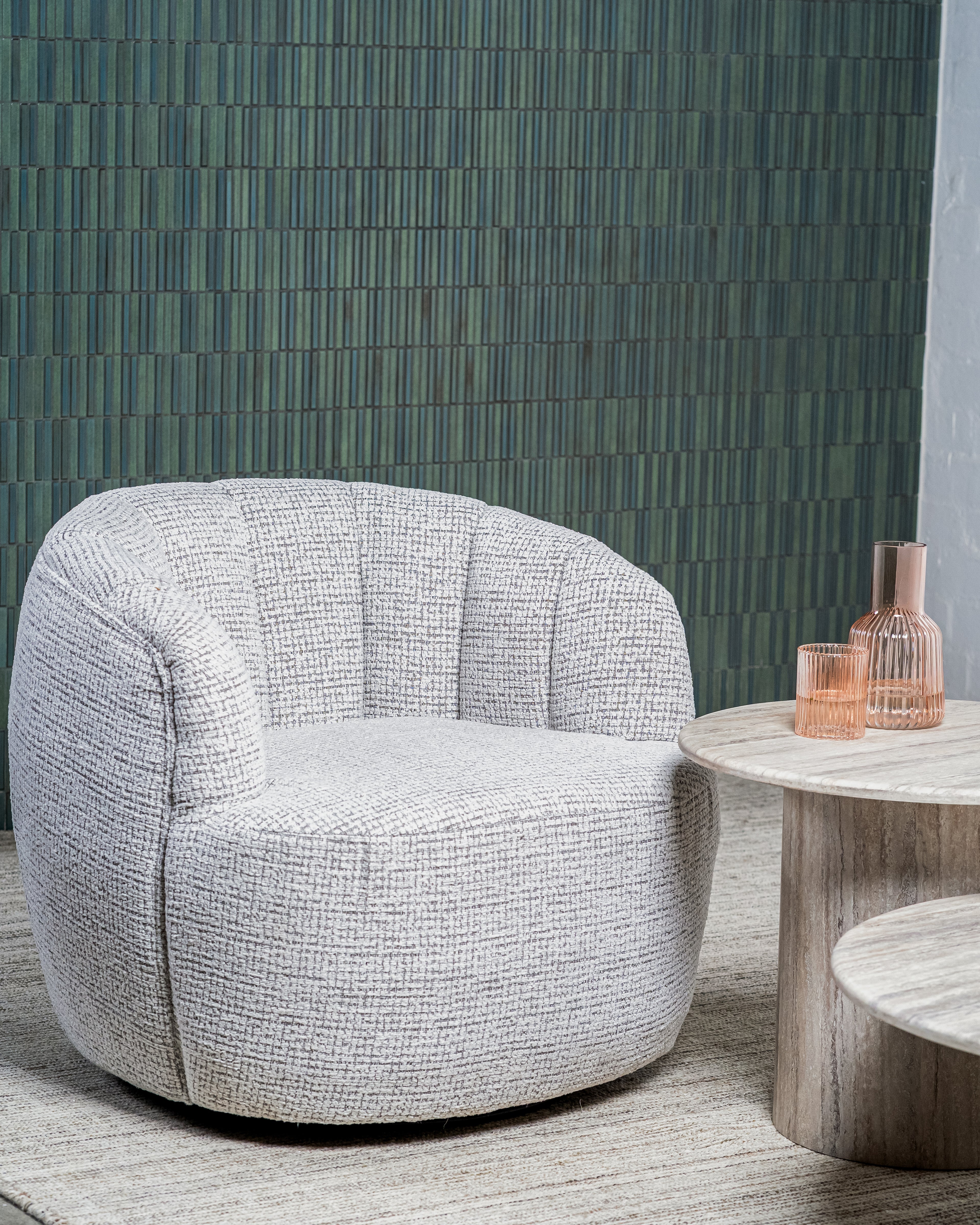 Arlington Swivel Occasional Chair Grey
