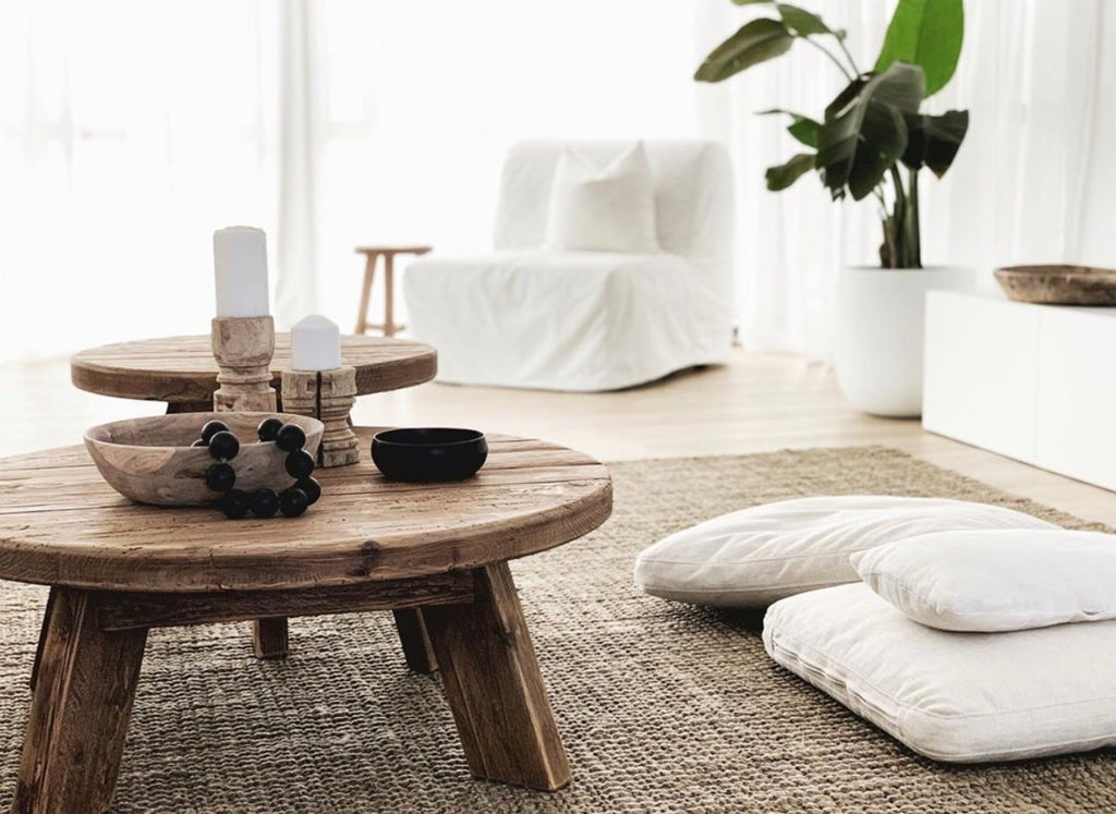 Hearth Round Coffee Table - Reclaimed Pine - 90cm