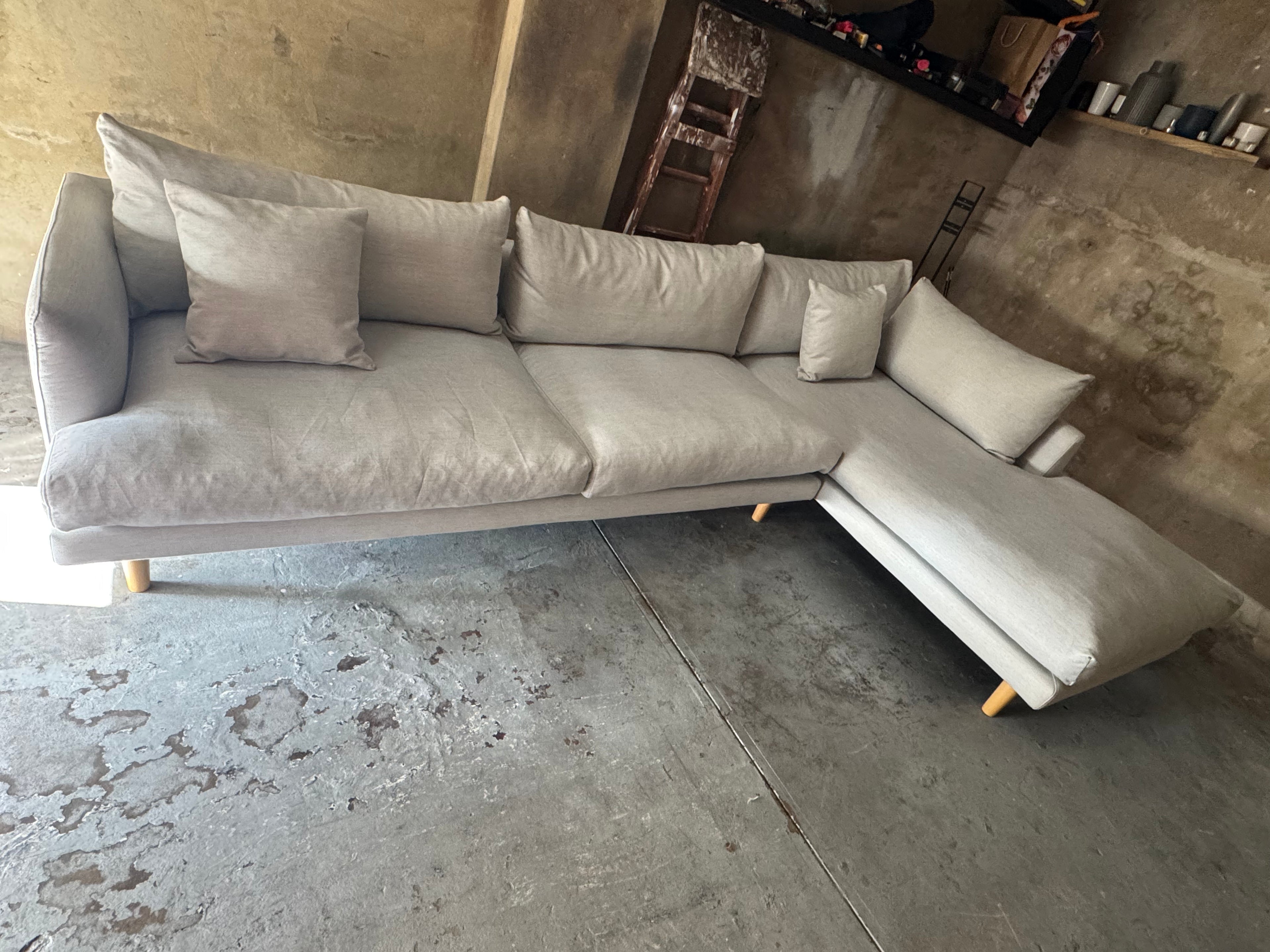 Oversized Feather-Filled Modular Sofa - SOLD