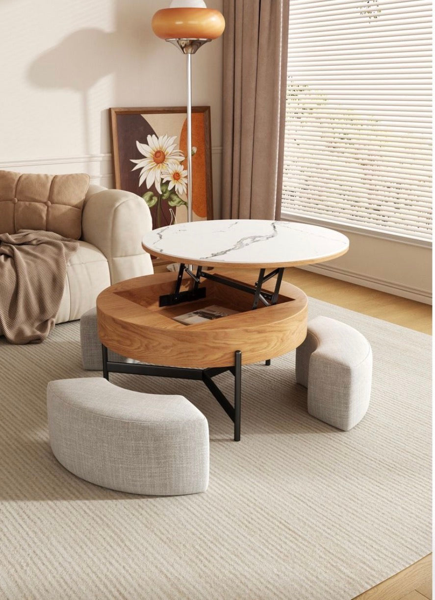 Tate Coffe Table Set with 3 Seats