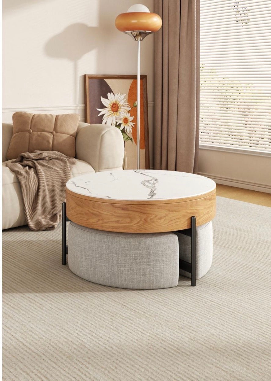 Tate Coffe Table Set with 3 Seats