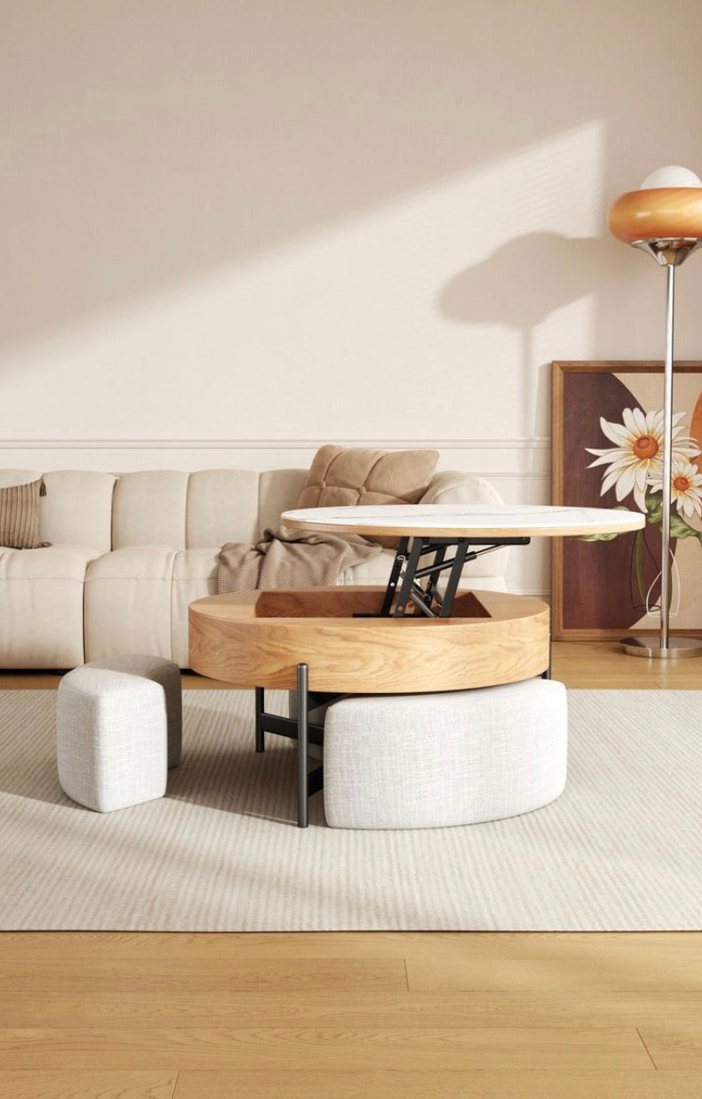 Tate Coffe Table Set with 3 Seats